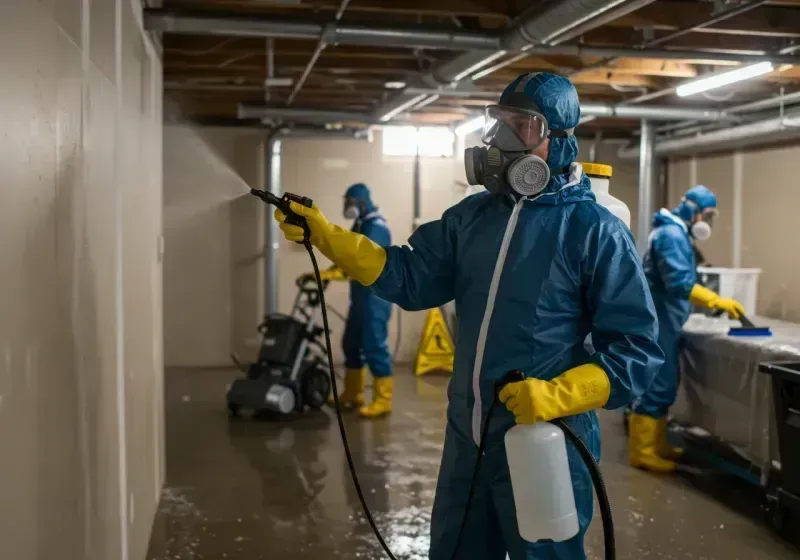 Basement Sanitization and Antimicrobial Treatment process in Belhaven, NC